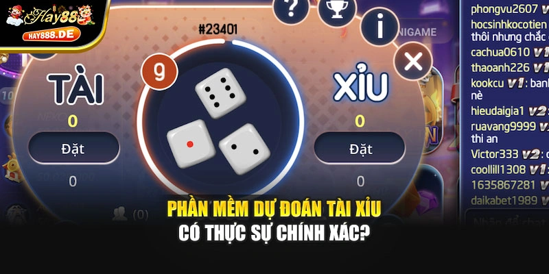 Phần mềm dự đoán tài xỉu có thực sự chính xác?